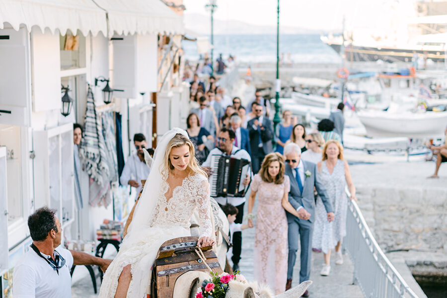 Hydra island wedding